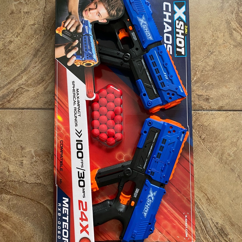 X shots set of 2 guns with foam balls